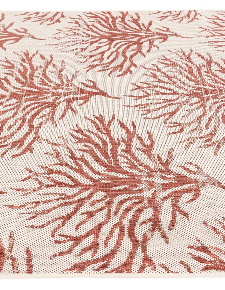 Detail image of 5' 3 x 7' 7  Washable Botanical Indoor / Outdoor Rug