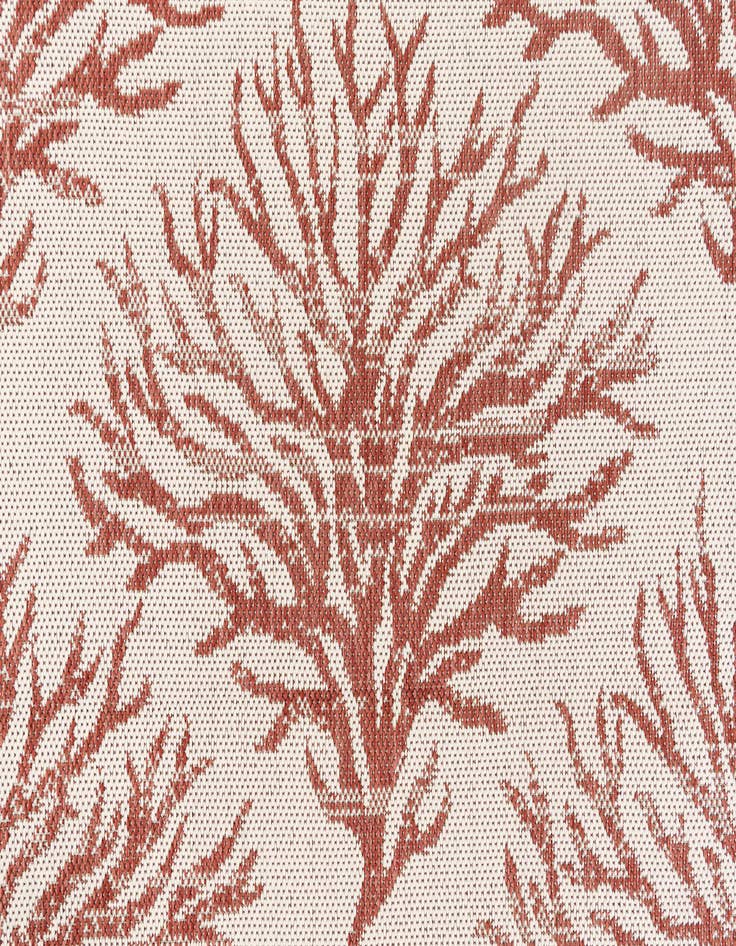 Detail image of 5' 3 x 7' 7  Washable Botanical Indoor / Outdoor Rug