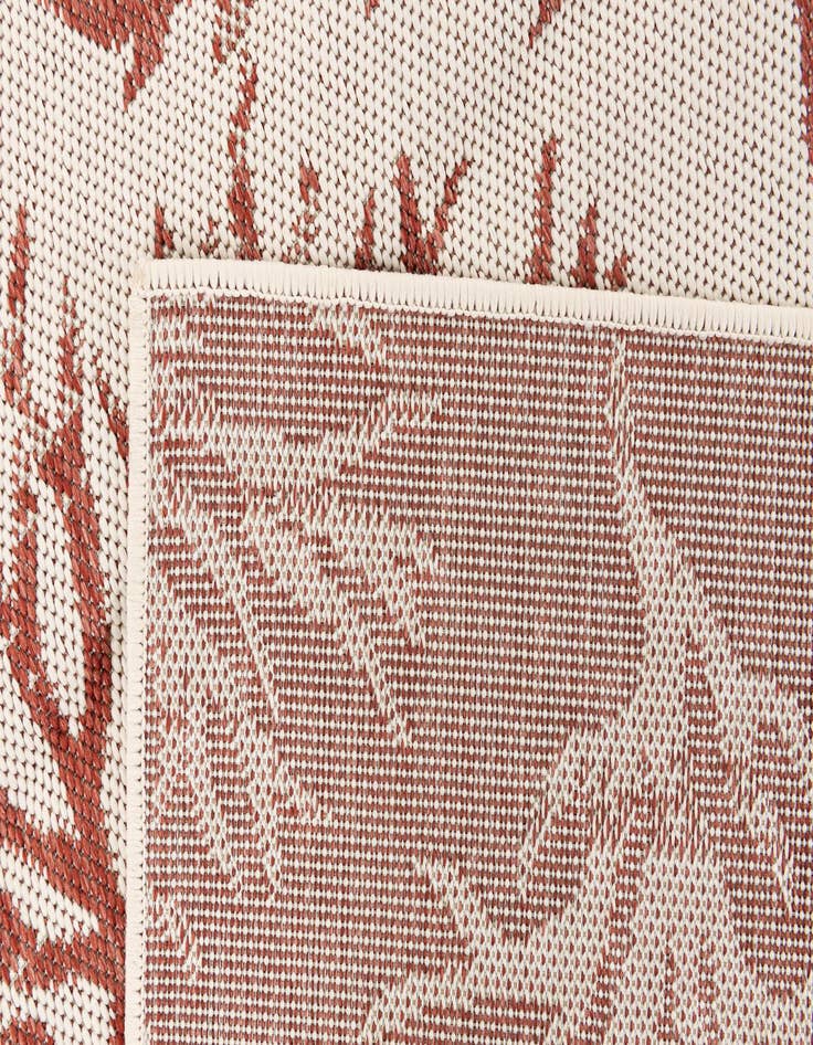 Detail image of 5' 3 x 7' 7  Washable Botanical Indoor / Outdoor Rug