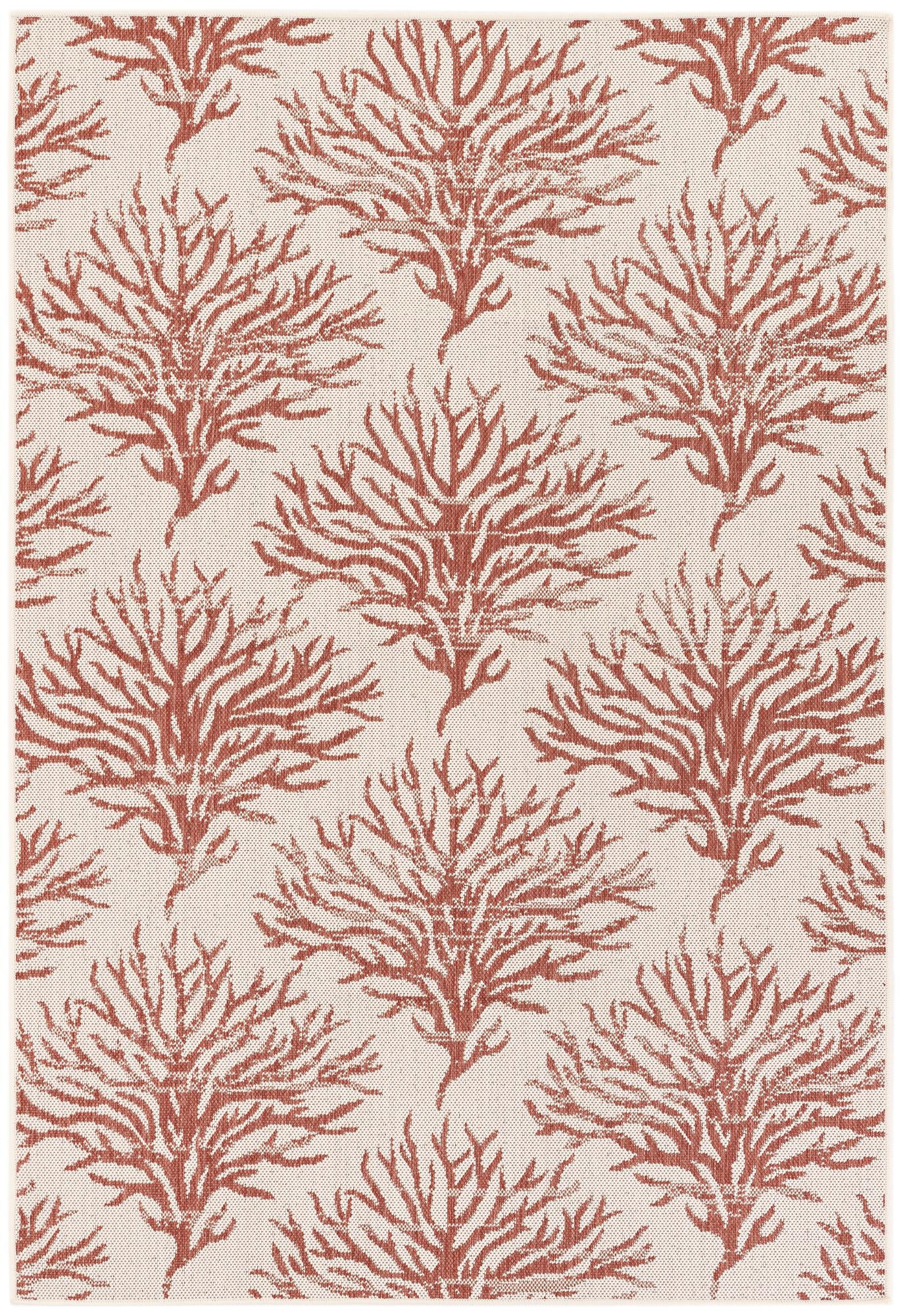 5' 3 x 7' 7 Easy-Clean Botanical Indoor / Outdoor Rug