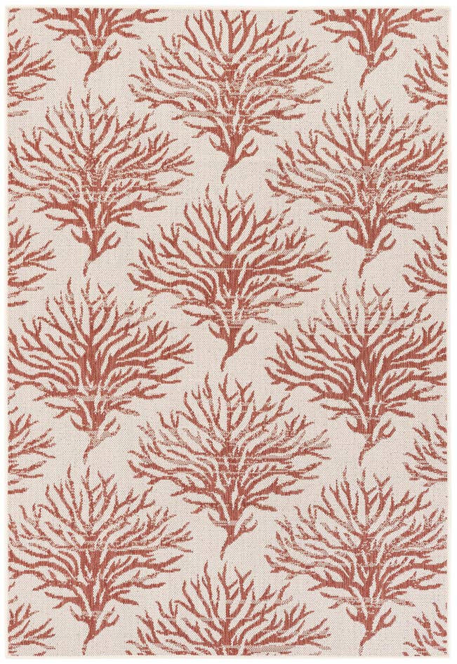 Detail image of 5' 3 x 7' 7 Easy-Clean Botanical Indoor / Outdoor Rug