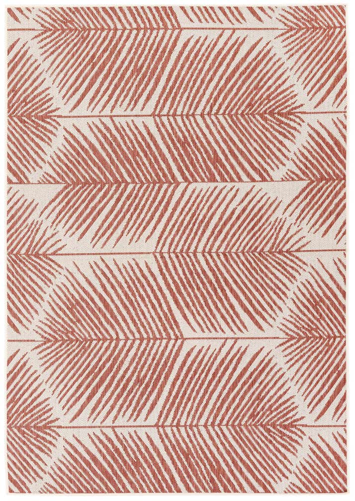 5' 3 x 7' 7 Easy-Clean Botanical Indoor / Outdoor Rug