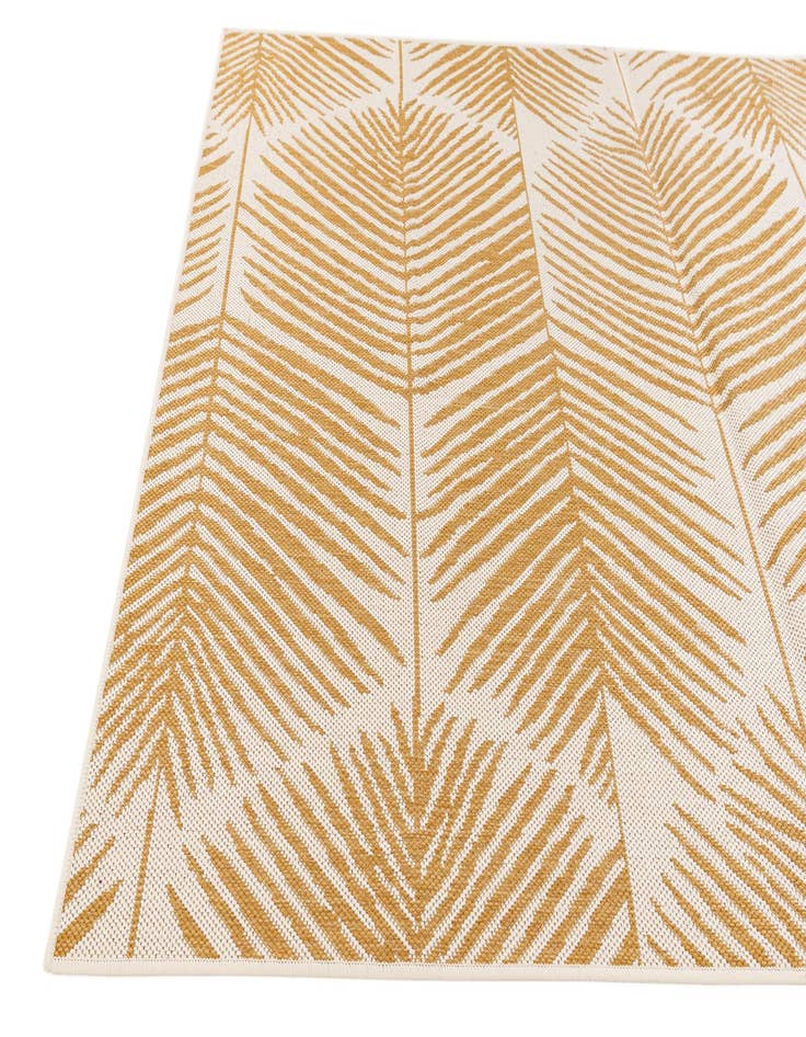 Detail image of 5' 3 x 7' 8  Washable Botanical Indoor / Outdoor Rug