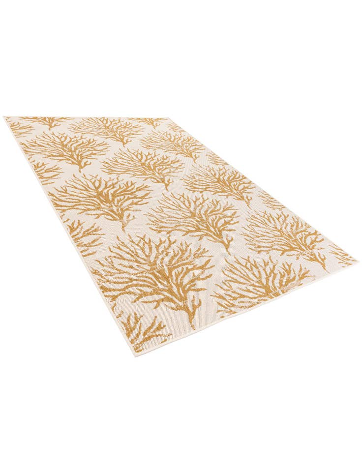 Detail image of 5' 3 x 7' 8  Washable Botanical Indoor / Outdoor Rug