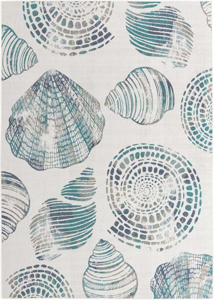 9' x 12' Easy-Clean Coastal Indoor / Outdoor Rug