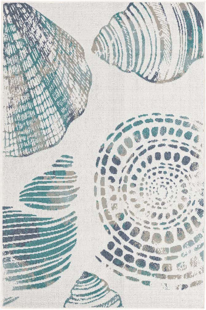 4' x 6' Easy-Clean Coastal Indoor / Outdoor Rug
