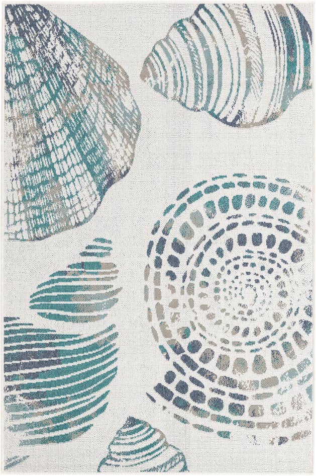 Detail image of 4' x 6' Easy-Clean Coastal Indoor / Outdoor Rug