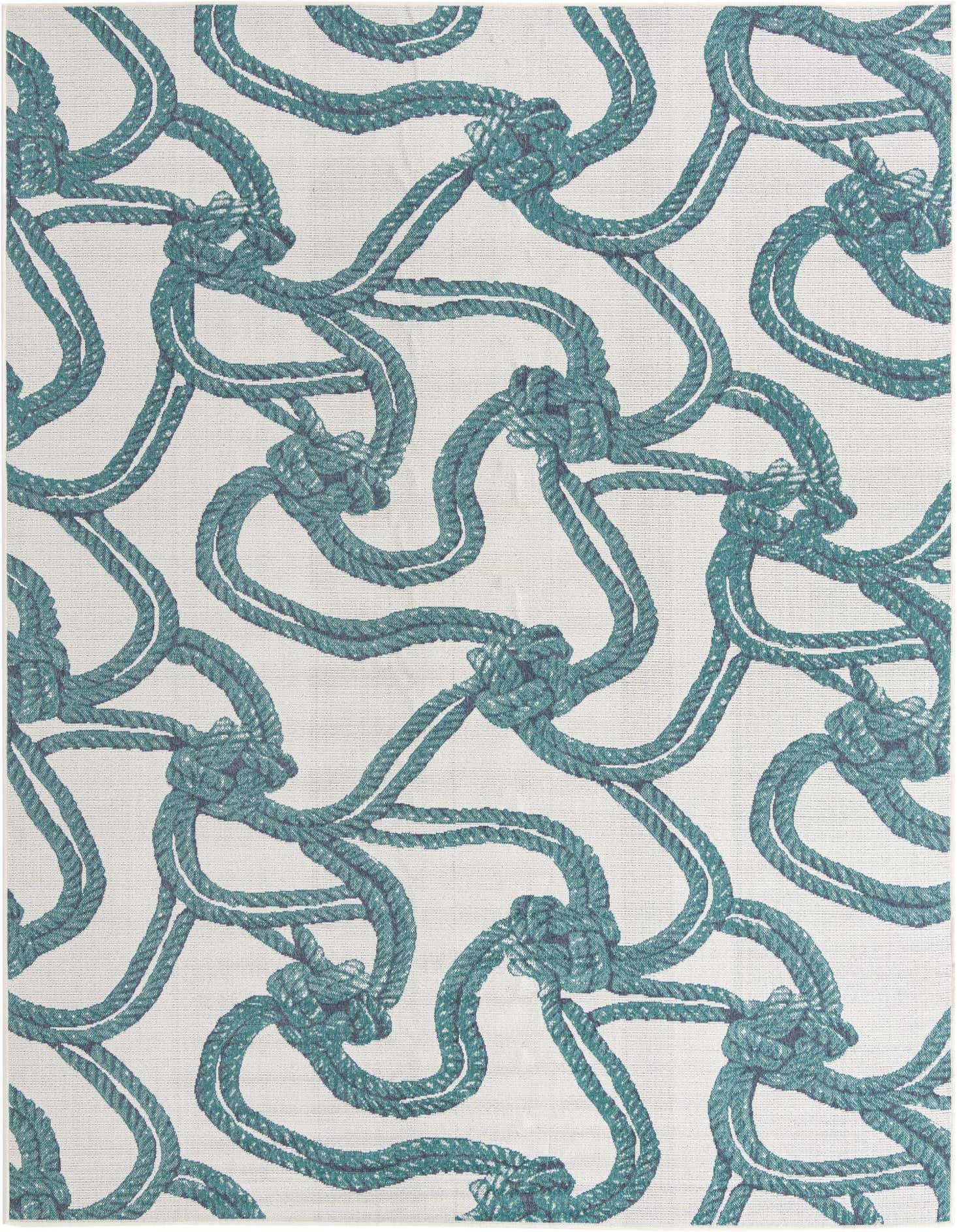 9' x 12' Easy-Clean Coastal Indoor / Outdoor Rug