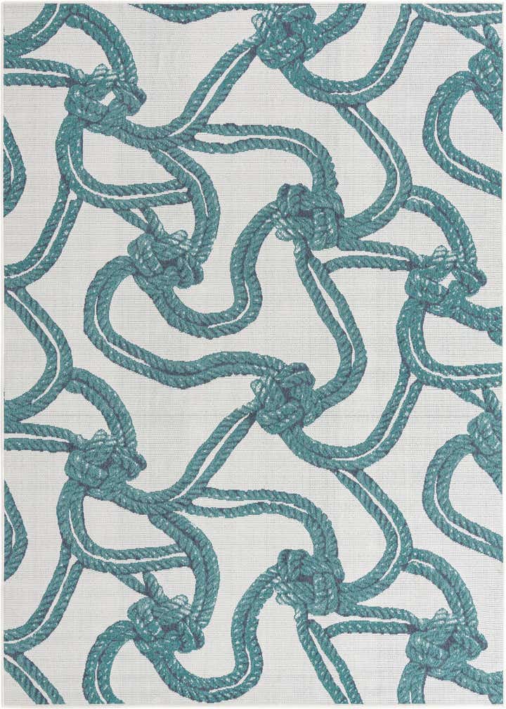 7' 10 x 10' Easy-Clean Coastal Indoor / Outdoor Rug