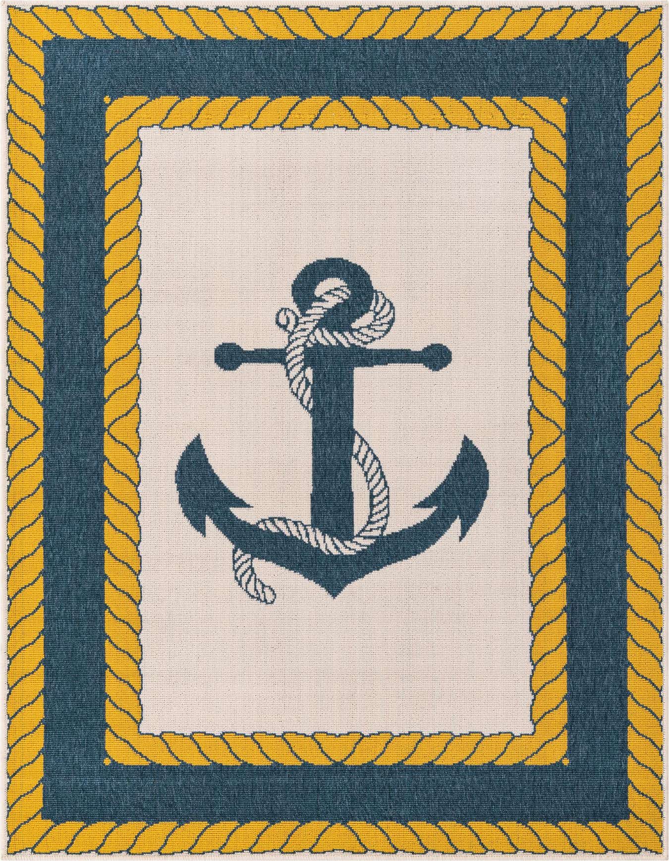 4' x 6' Easy-Clean Coastal Indoor / Outdoor Rug