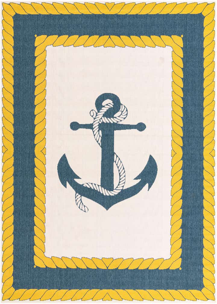 7' 10 x 10' Easy-Clean Coastal Indoor / Outdoor Rug