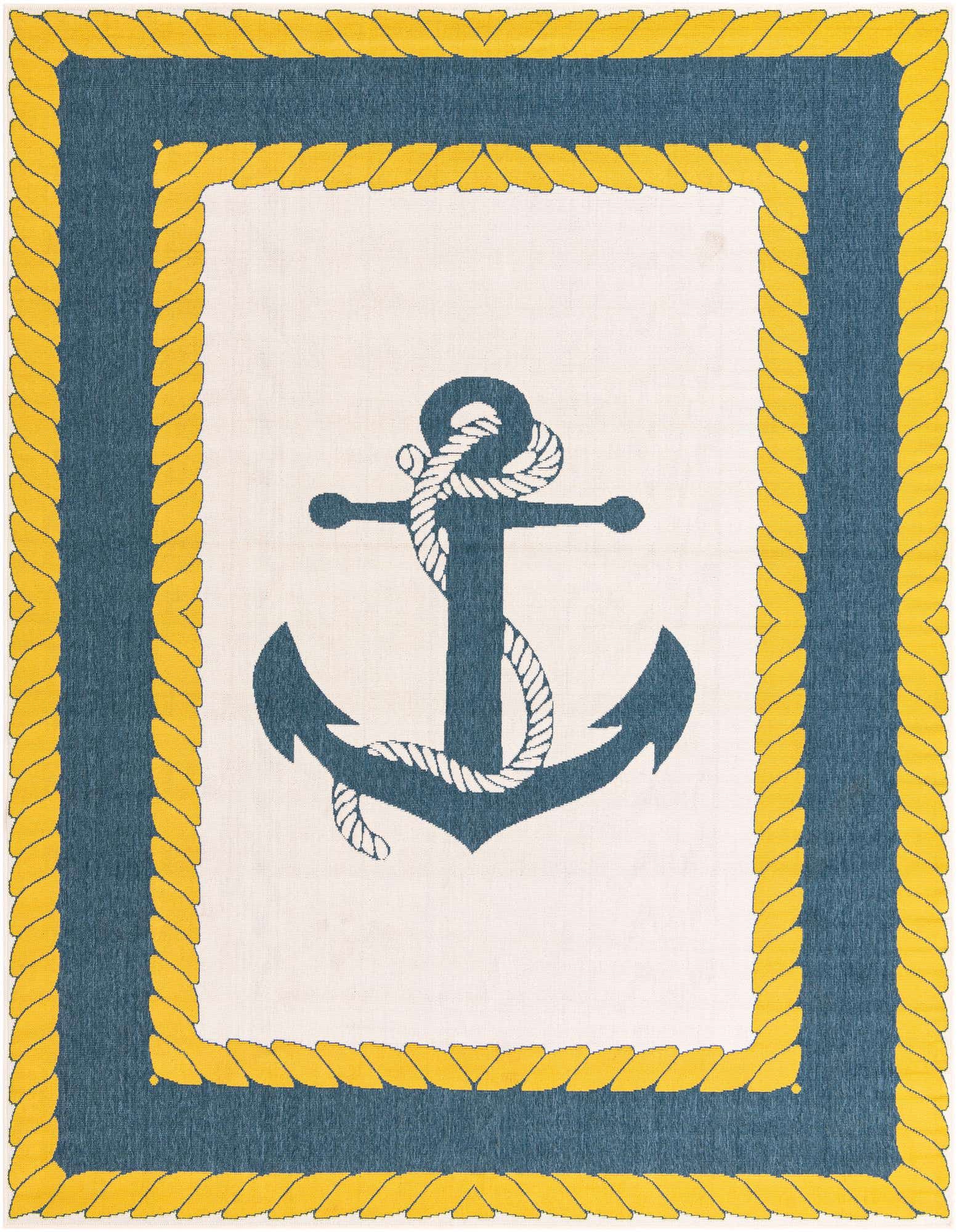 7' 10 x 10' Easy-Clean Coastal Indoor / Outdoor Rug