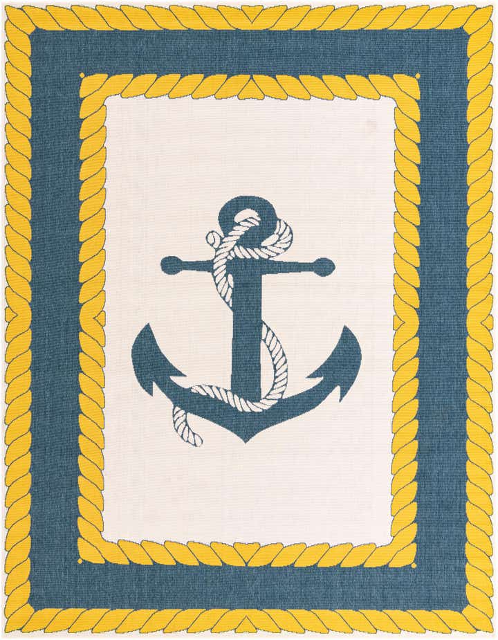 7' 10 x 10' Easy-Clean Coastal Indoor / Outdoor Rug