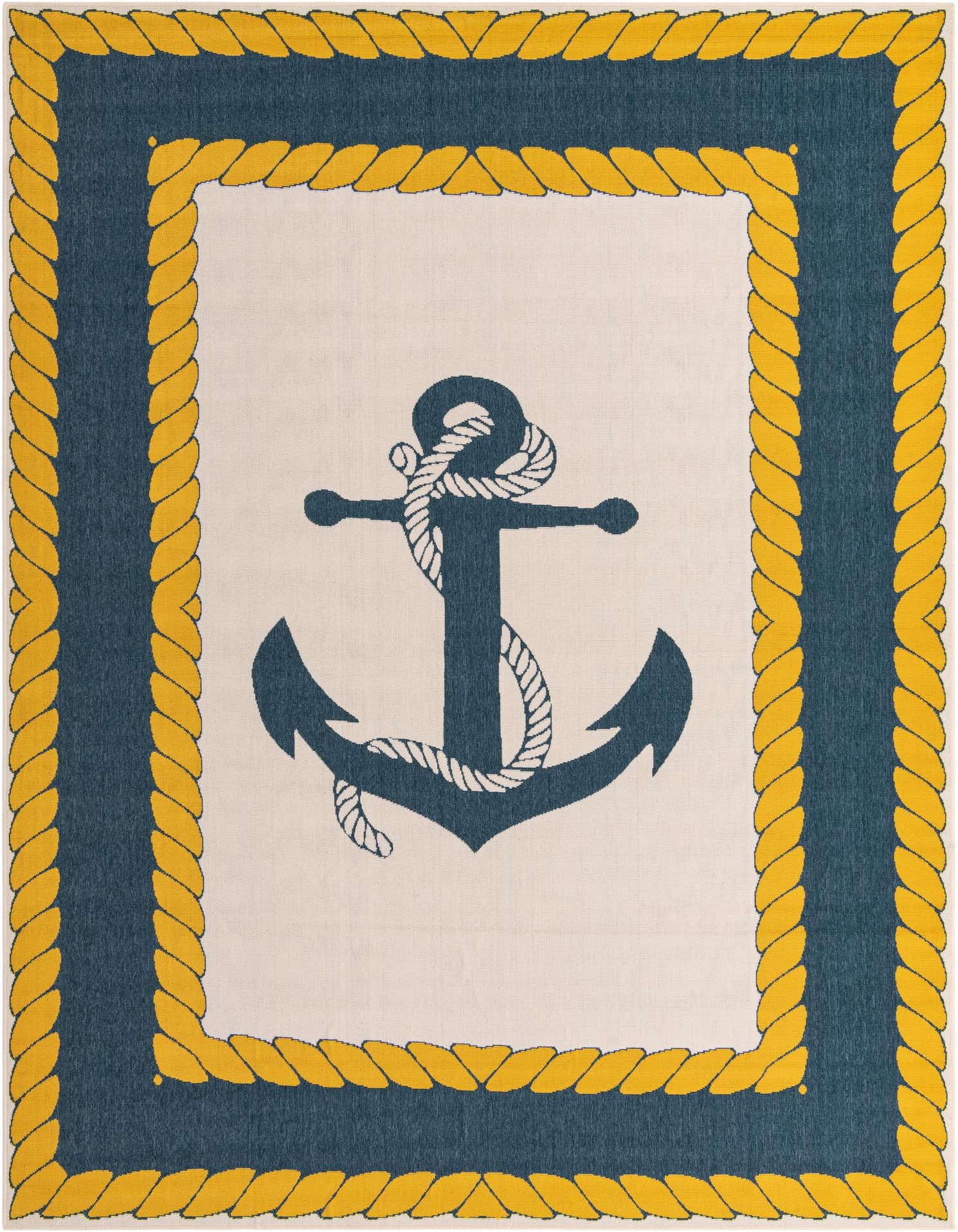 9' x 12' Easy-Clean Coastal Indoor / Outdoor Rug