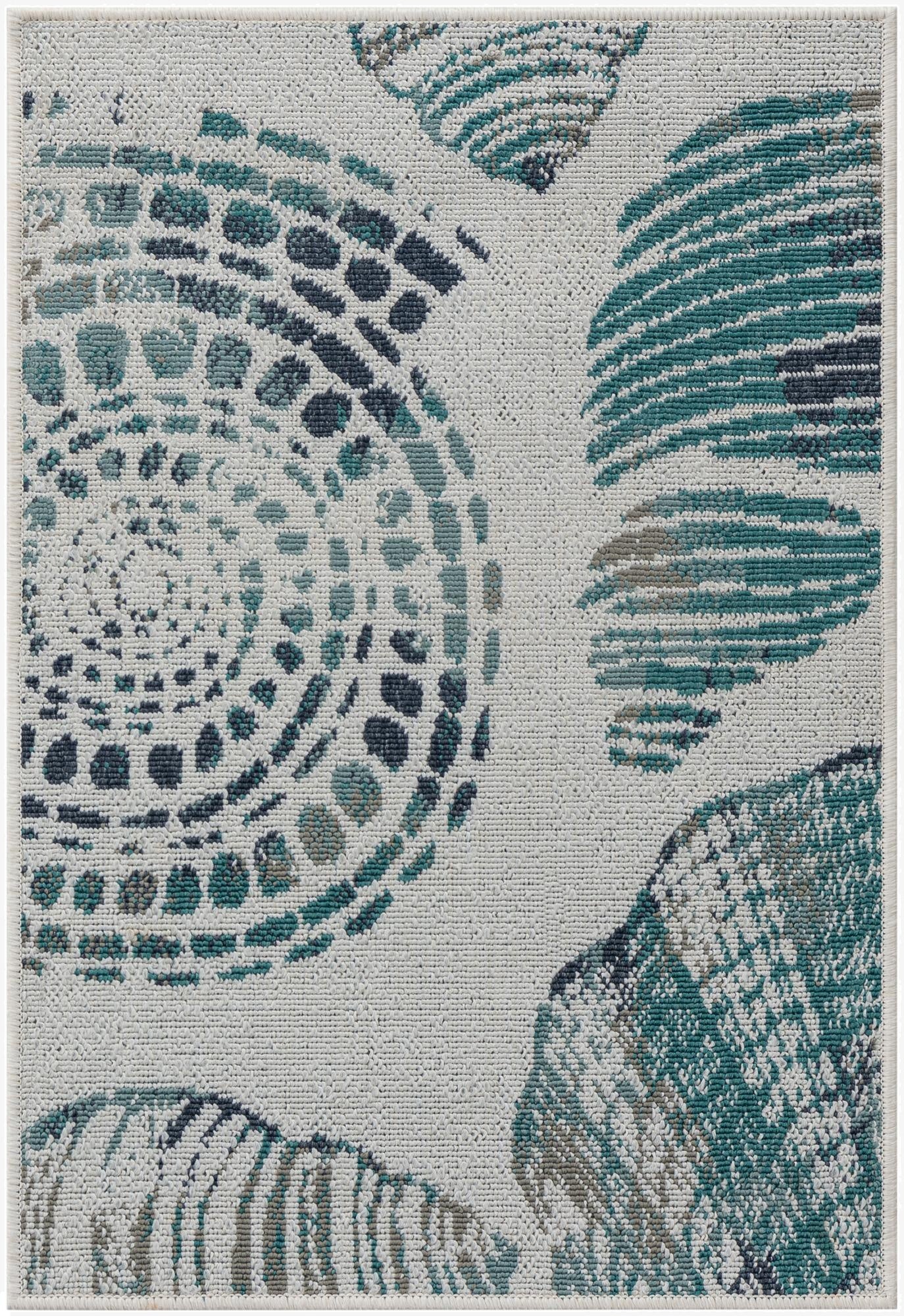2' x 3'  Washable Coastal Indoor / Outdoor Rug