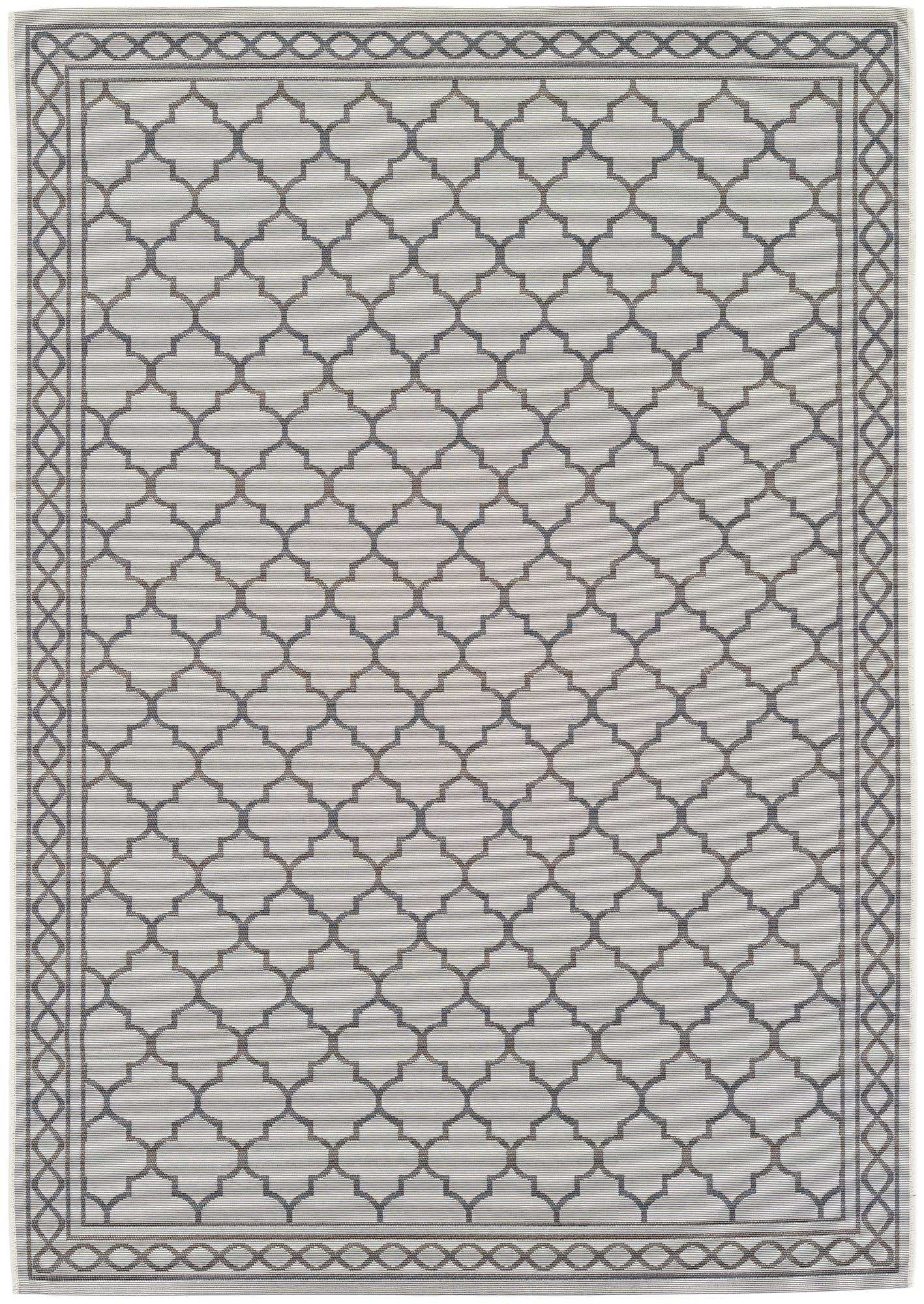5' 3 x 7' 7 Easy-Clean Lattice Indoor / Outdoor Rug