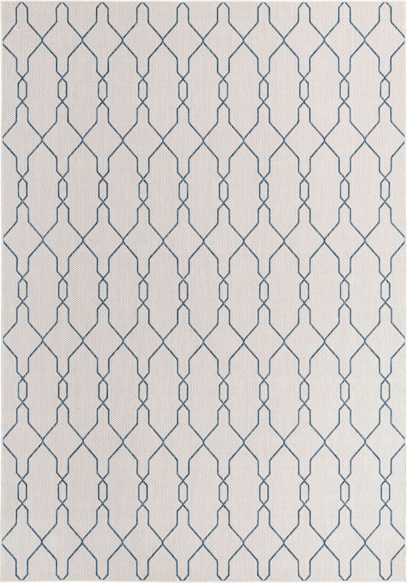 8' x 11' 4 Easy-Clean Lattice Indoor / Outdoor Rug