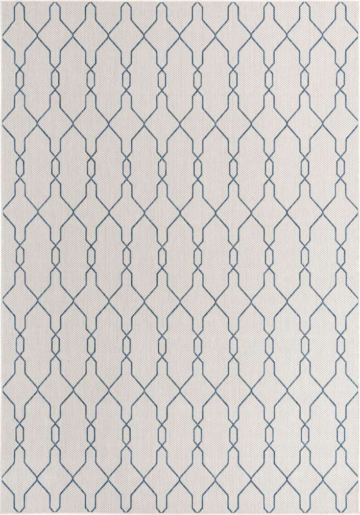 8' x 11' 4 Easy-Clean Lattice Indoor / Outdoor Rug