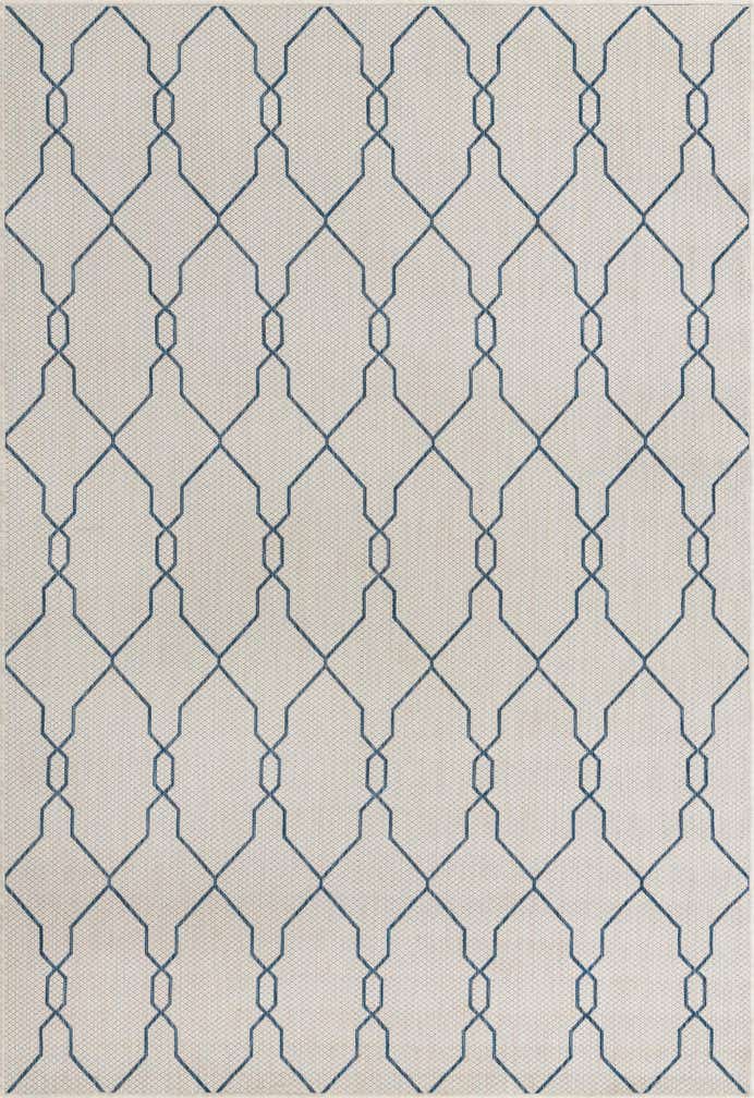 6' x 9' Easy-Clean Lattice Indoor / Outdoor Rug
