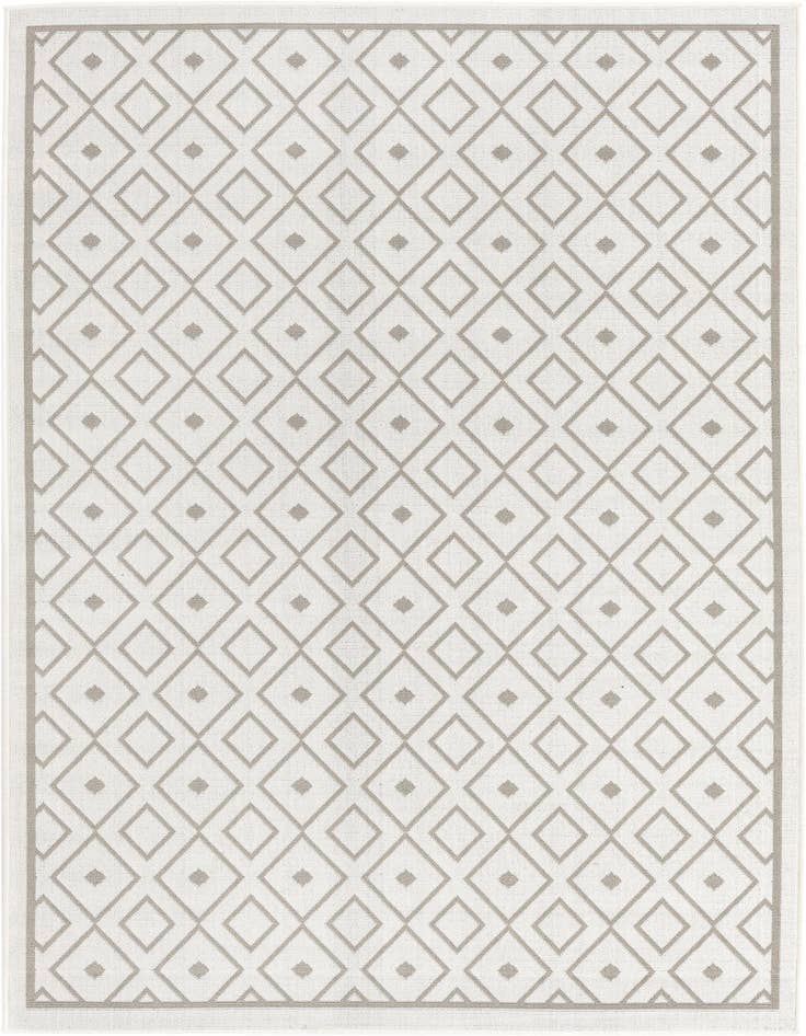 Detail image of 5' 3 x 8' Easy-Clean Lattice Indoor / Outdoor Rug