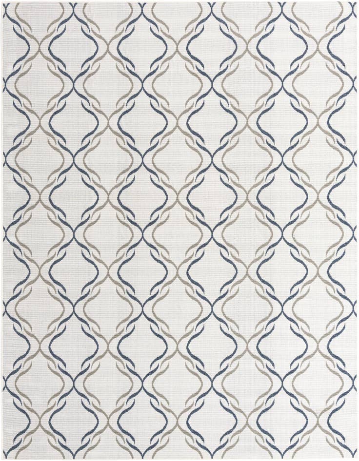 Detail image of 7' 10 x 10' Easy-Clean Lattice Indoor / Outdoor Rug