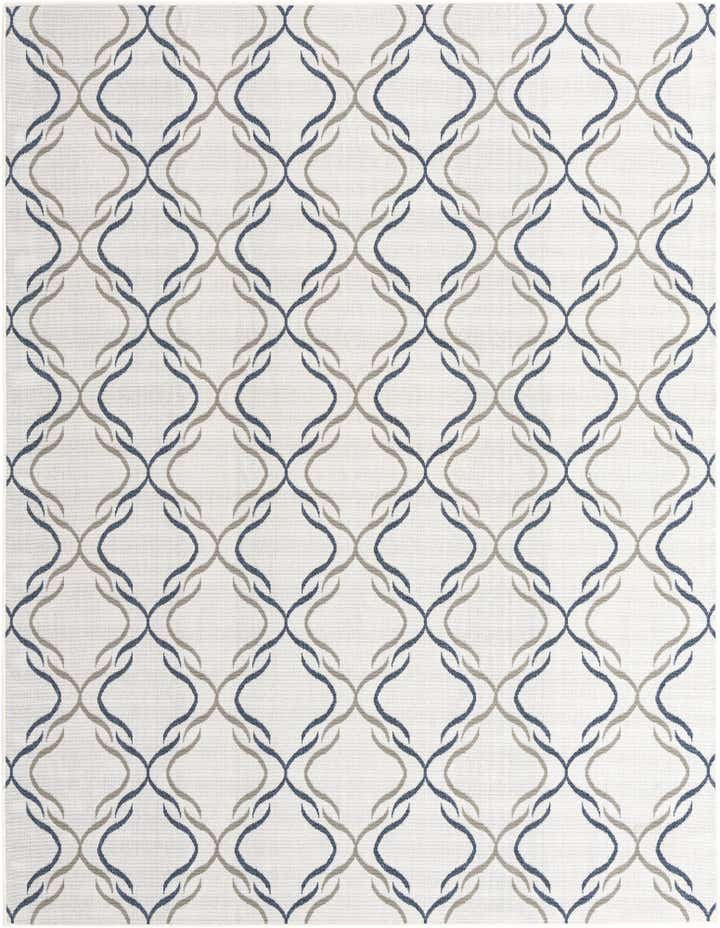 7' 10 x 10' Easy-Clean Lattice Indoor / Outdoor Rug