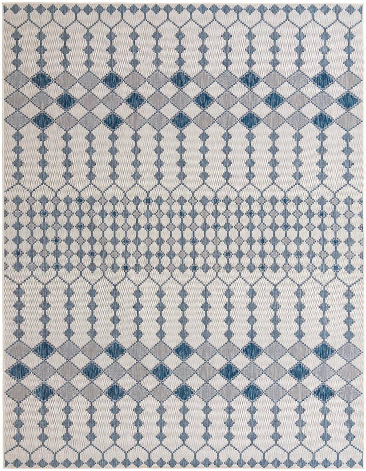 Detail image of 10' x 14' Easy-Clean Lattice Indoor / Outdoor Rug