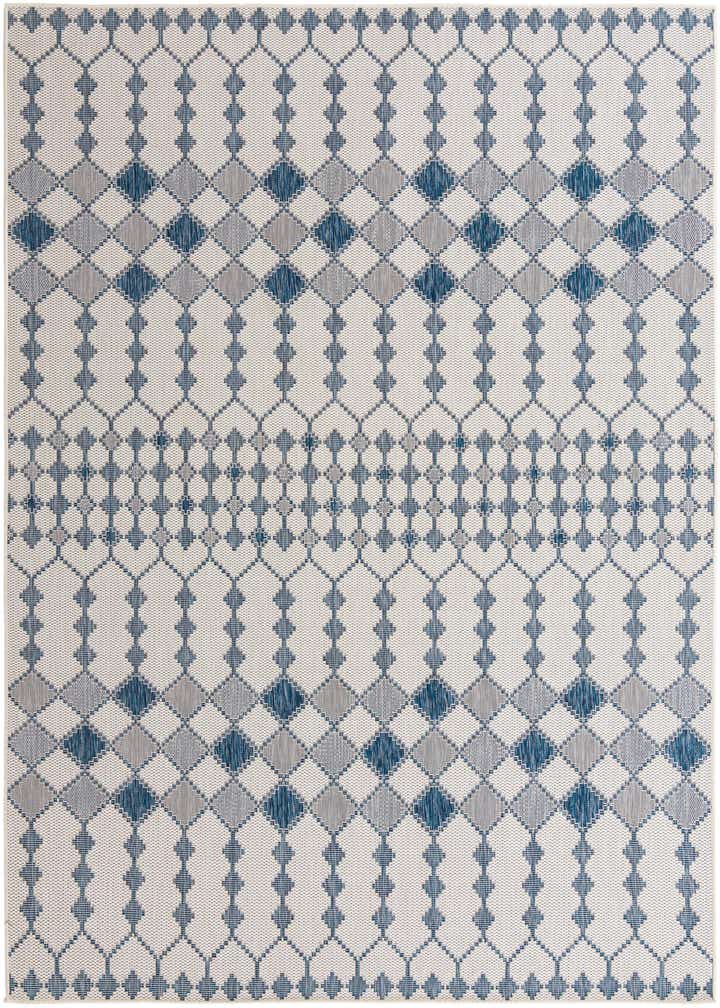 9' x 12' Easy-Clean Lattice Indoor / Outdoor Rug