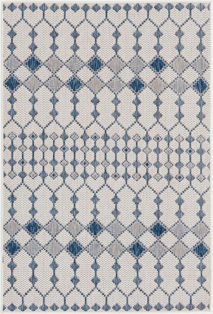 125cm x 185cm Easy-Clean Lattice Indoor / Outdoor Rug