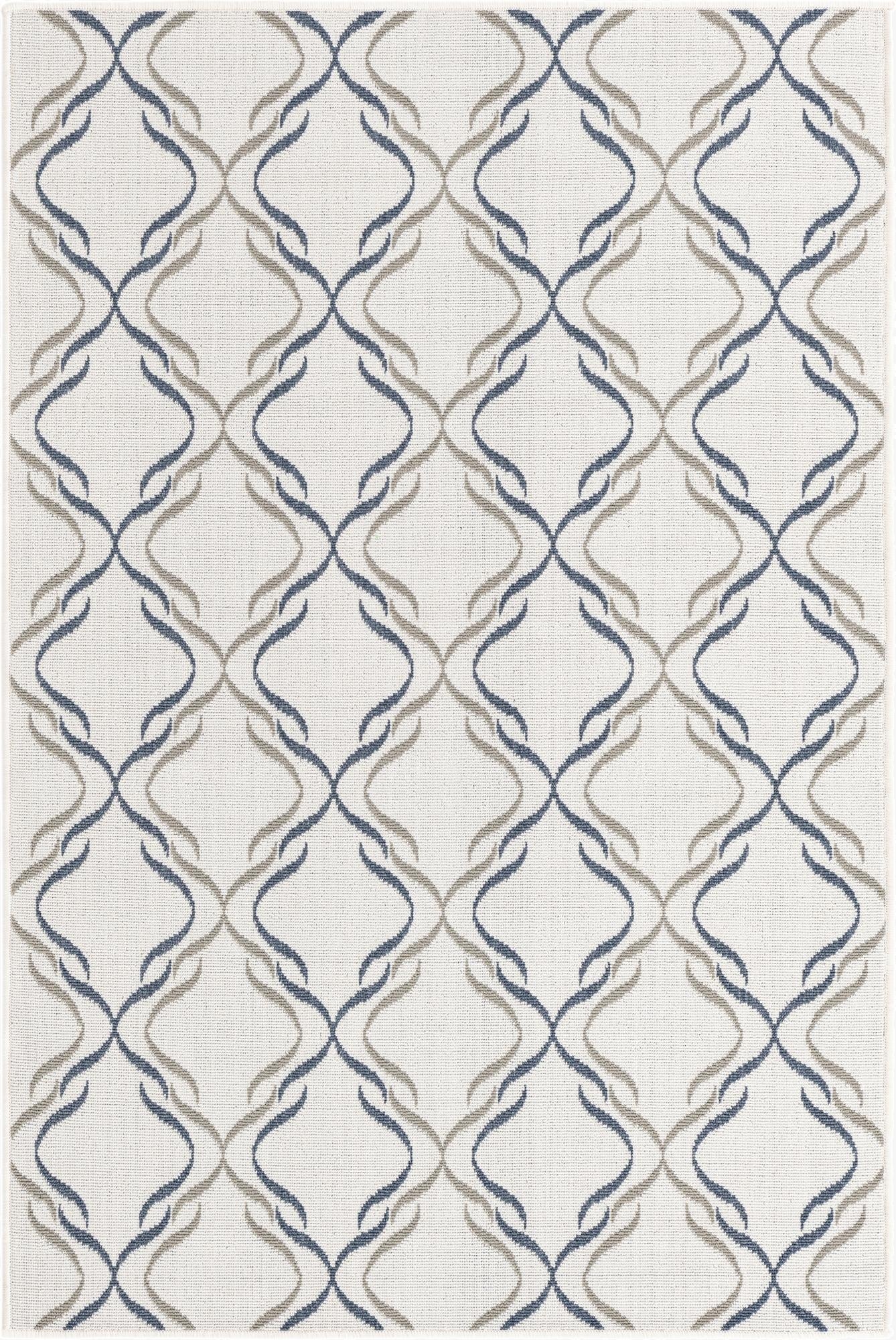 4' x 6' Washable Lattice Indoor / Outdoor Rug