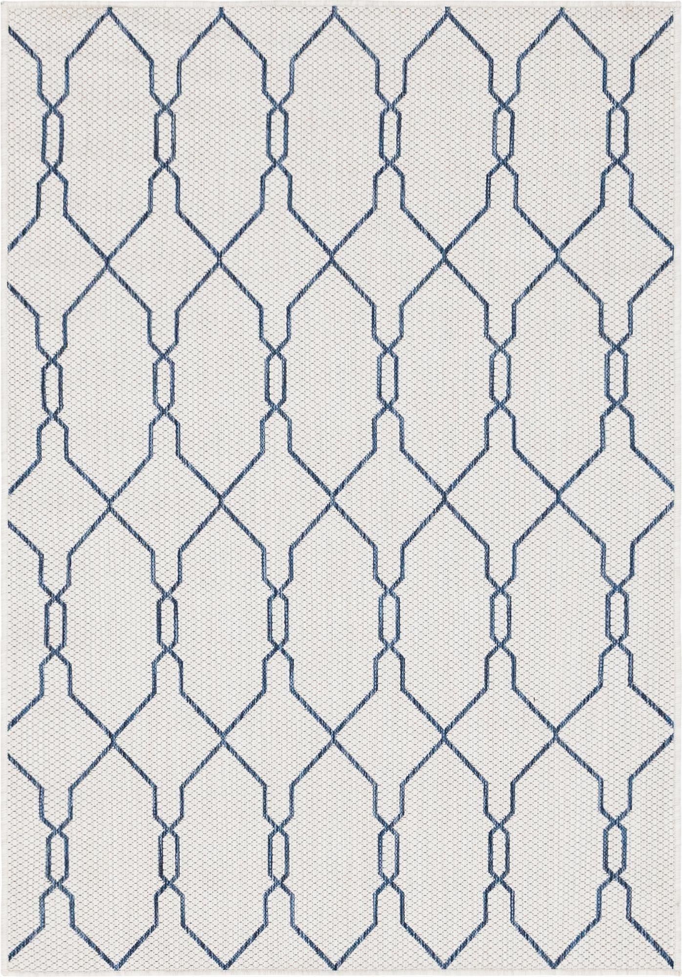 125cm x 185cm  Washable Lattice Indoor / Outdoor Rug