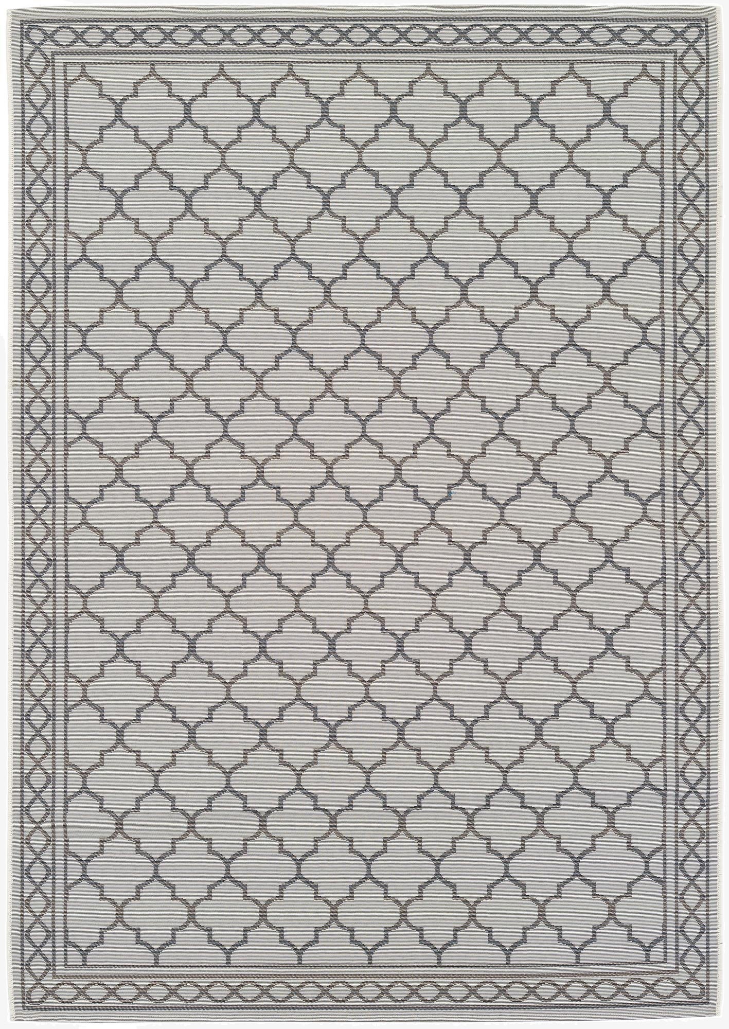 5' 3 x 7' 7 Washable Lattice Indoor / Outdoor Rug