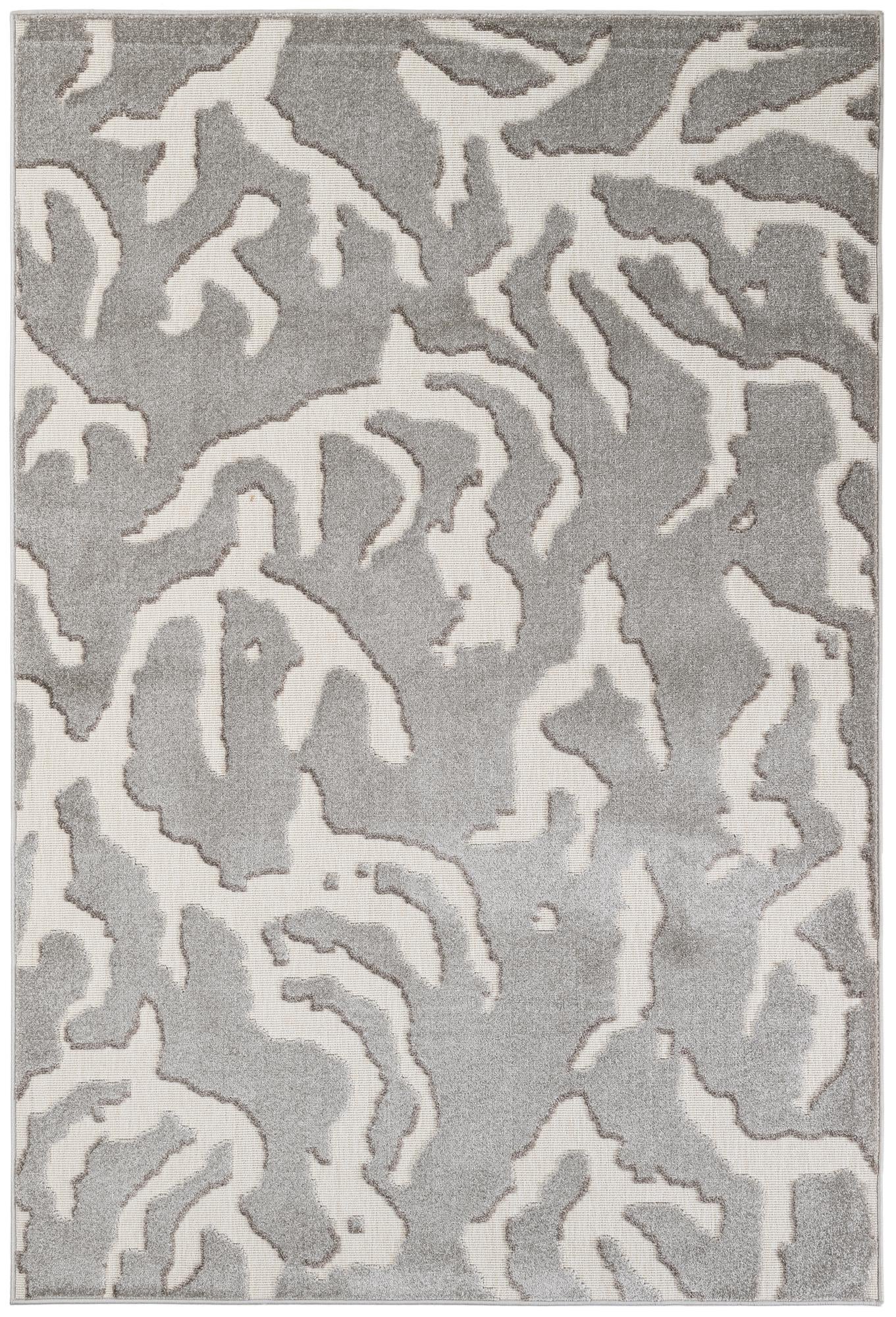 5' 3 x 7' 9 Easy-Clean Modern Indoor / Outdoor Rug