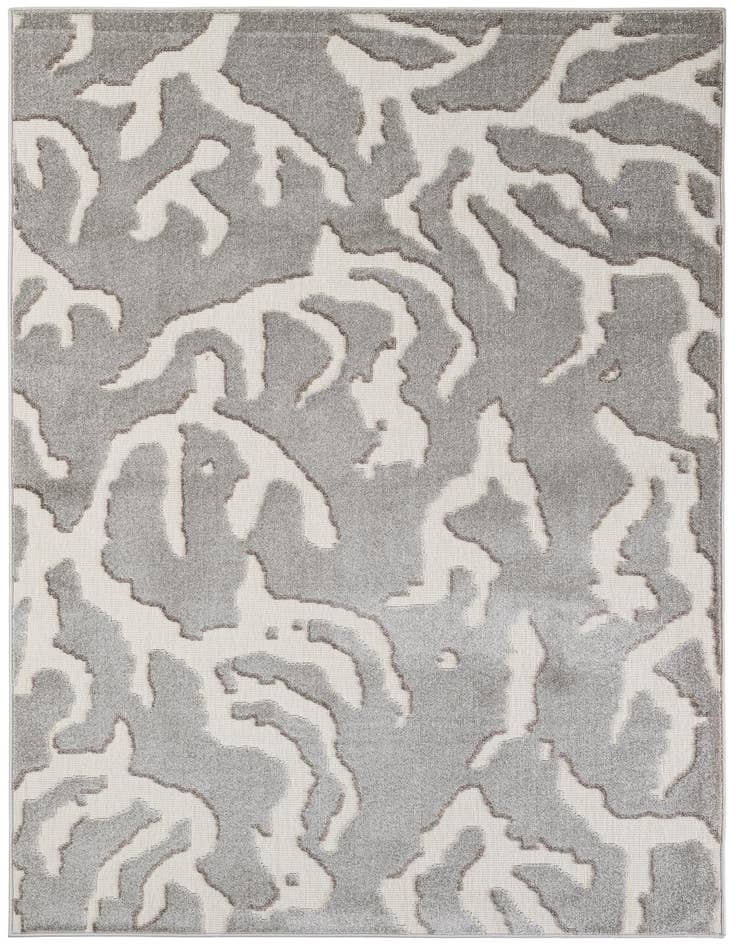 Detail image of 5' 3 x 7' 9 Easy-Clean Modern Indoor / Outdoor Rug
