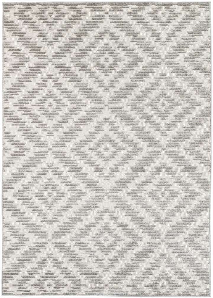 5' 3 x 7' 8 Easy-Clean Modern Indoor / Outdoor Rug