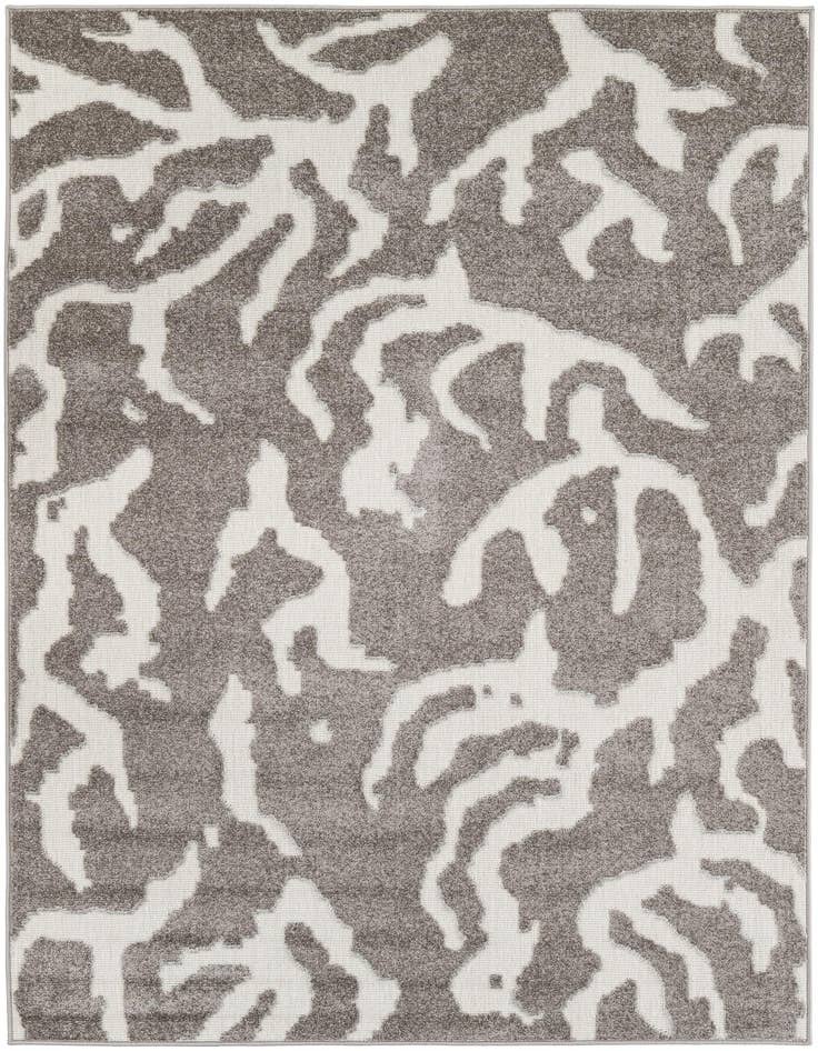 Detail image of 5' 3 x 7' 8 Easy-Clean Modern Indoor / Outdoor Rug