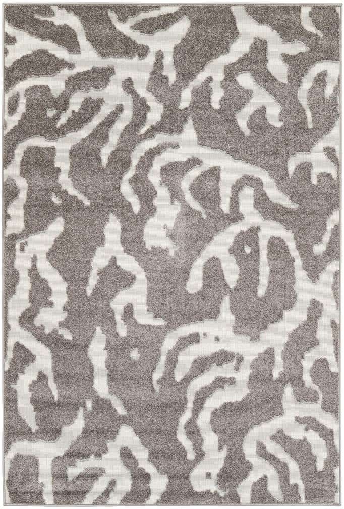 5' 3 x 7' 8 Easy-Clean Modern Indoor / Outdoor Rug