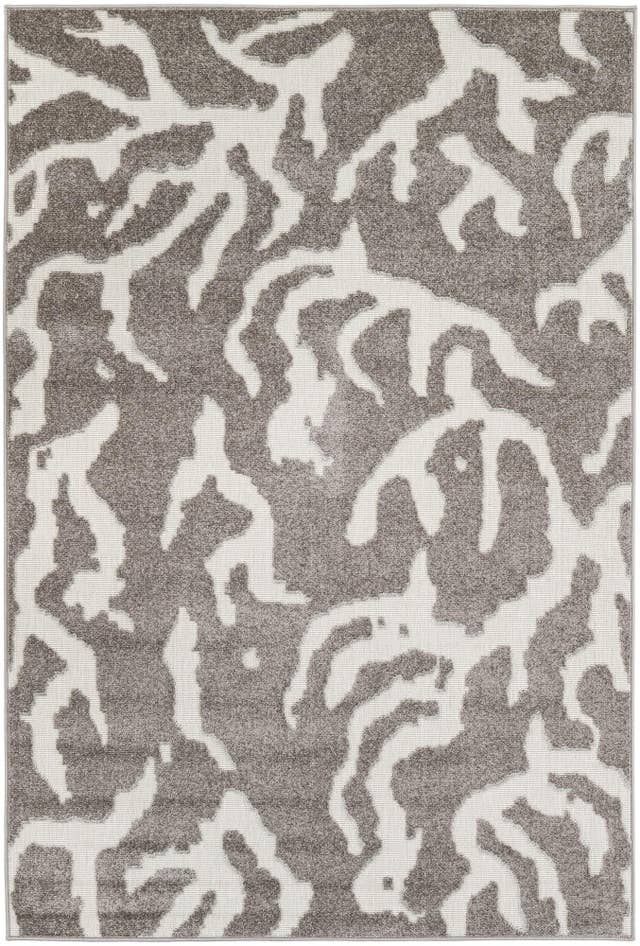 Detail image of 5' 3 x 7' 8 Easy-Clean Modern Indoor / Outdoor Rug