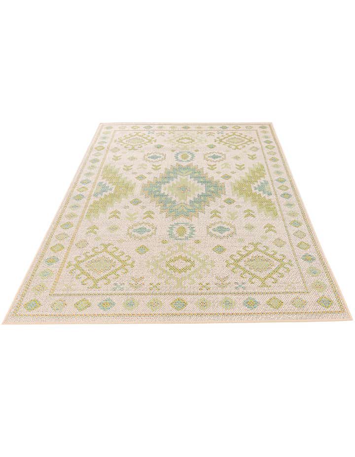 5' x 7' 3 Easy-Clean Modern Indoor / Outdoor Rug