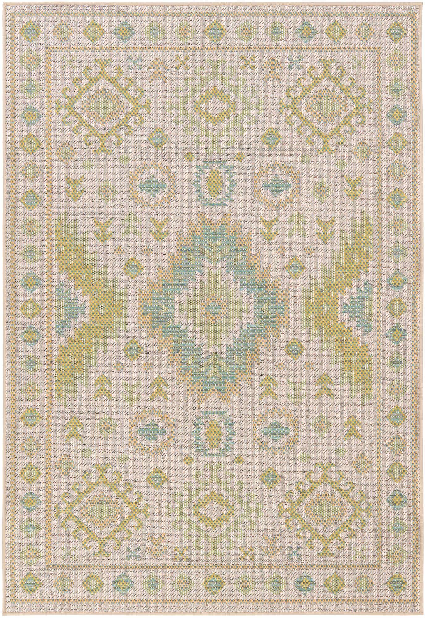 5' x 7' 3 Easy-Clean Modern Indoor / Outdoor Rug
