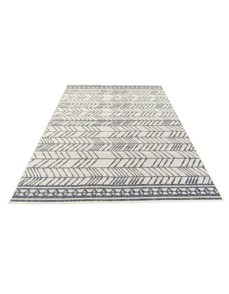 Detail image of 5' 2 x 7' 7  Washable Modern Indoor / Outdoor Rug