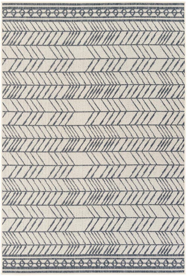 Detail image of 5' 2 x 7' 7 Easy-Clean Modern Indoor / Outdoor Rug