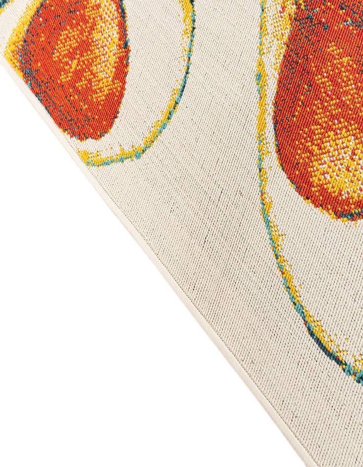 Detail image of 5' 3 x 7' 8  Washable Modern Indoor / Outdoor Rug