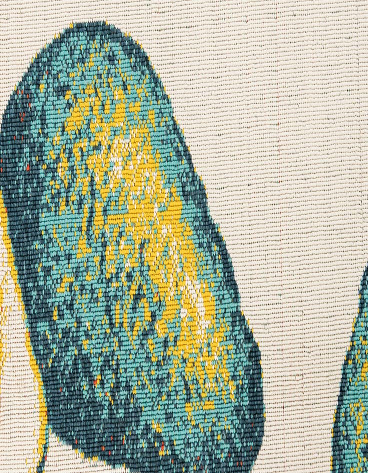 Detail image of 5' 3 x 7' 8  Washable Modern Indoor / Outdoor Rug