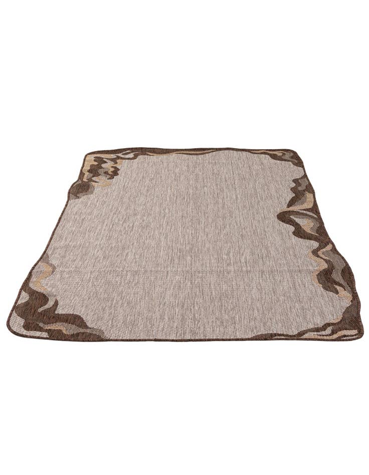 Detail image of 5' x 7' 4  Washable Modern Indoor / Outdoor Rug