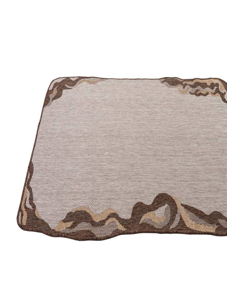 Detail image of 5' x 7' 4  Washable Modern Indoor / Outdoor Rug