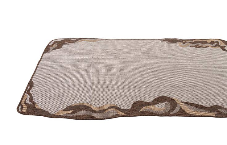 Detail image of 5' x 7' 4 Easy-Clean Modern Indoor / Outdoor Rug
