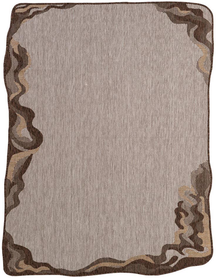 Detail image of 5' x 7' 4 Easy-Clean Modern Indoor / Outdoor Rug