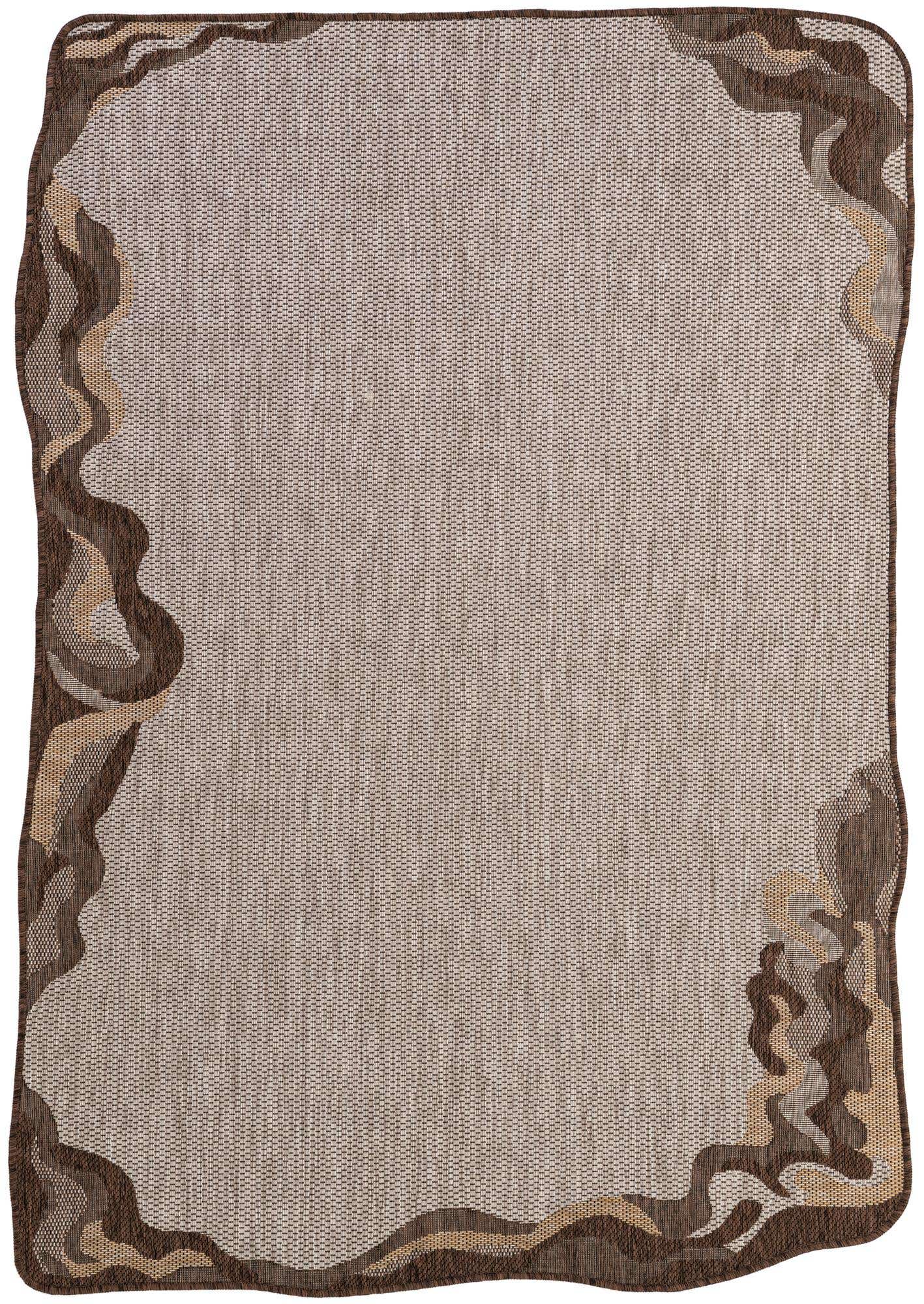 5' x 7' 4 Easy-Clean Modern Indoor / Outdoor Rug