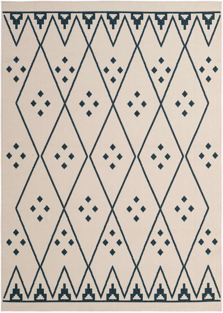 5' 2 x 7' 9 Easy-Clean Modern Indoor / Outdoor Rug